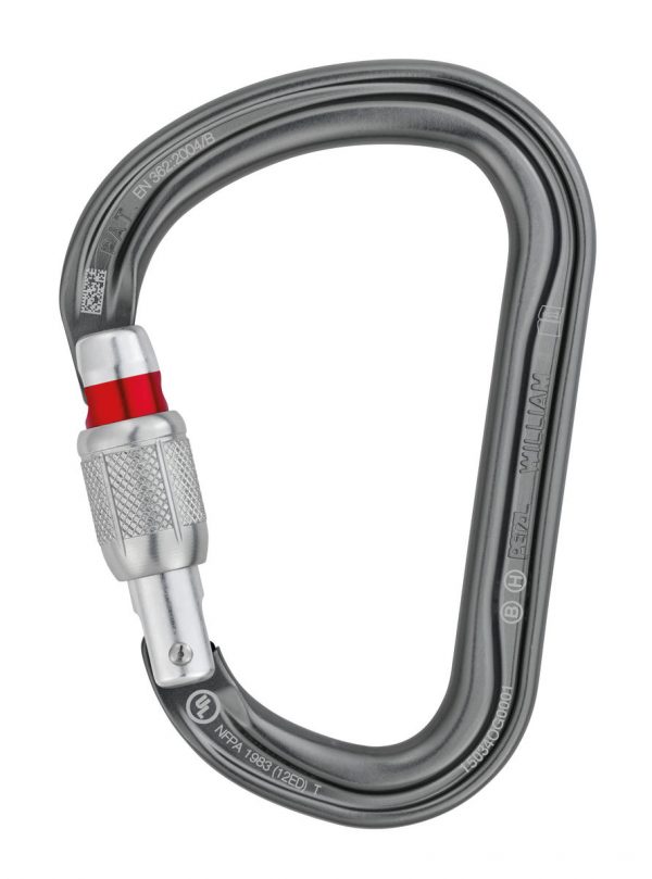 Mousqueton PETZL William Screw-Lock